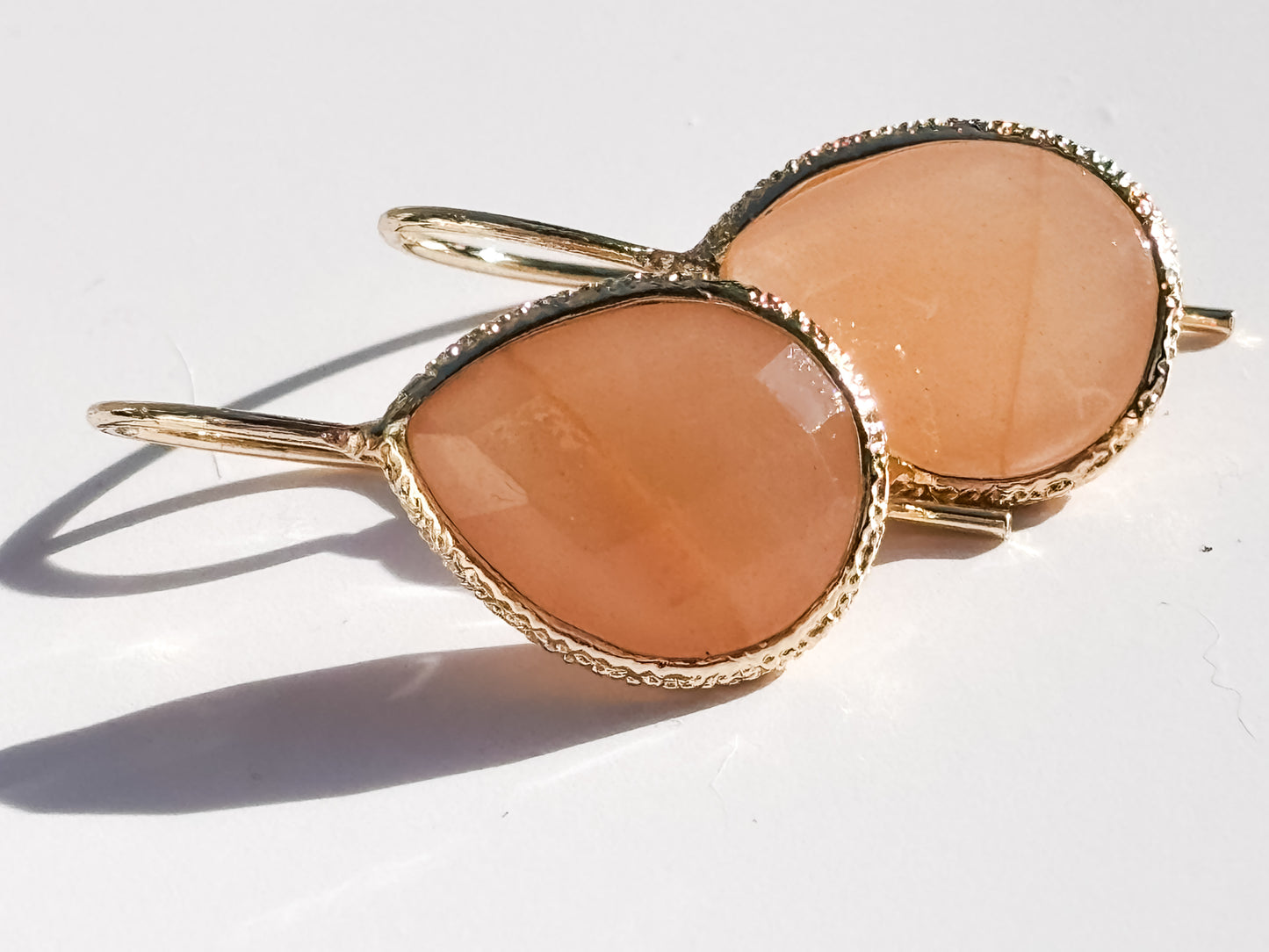 Sun Kissed Serenity Sunstone Earrings- Natural and Hypoallergenic Earrings