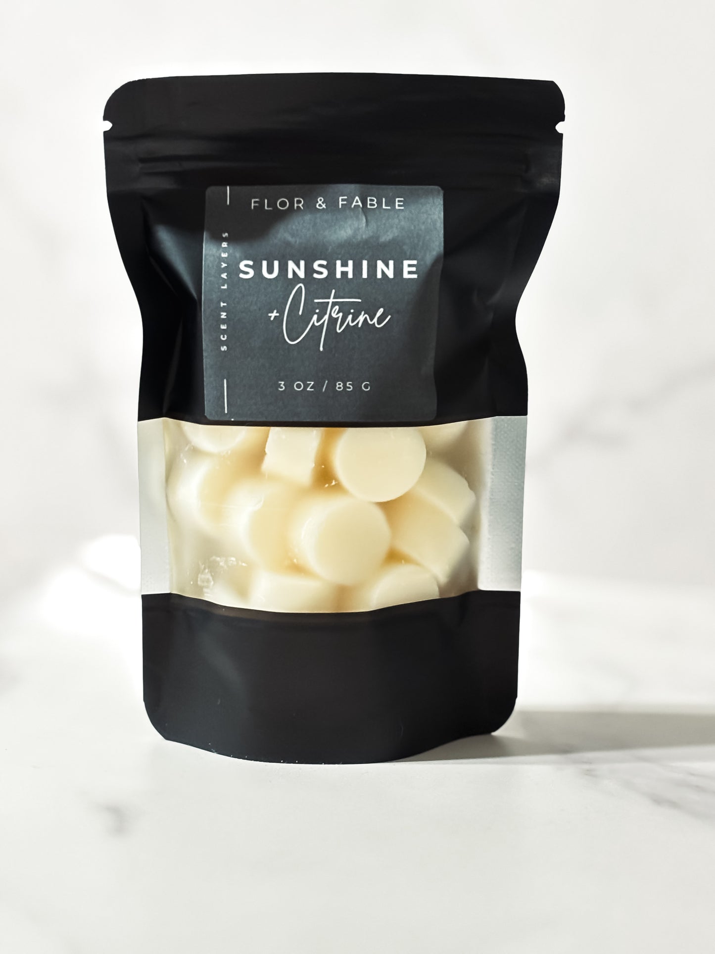 Sunrise & Citrine – Bright Citrus, Cranberry, and Peach Fruit Blend | Luxury Wax Melt
