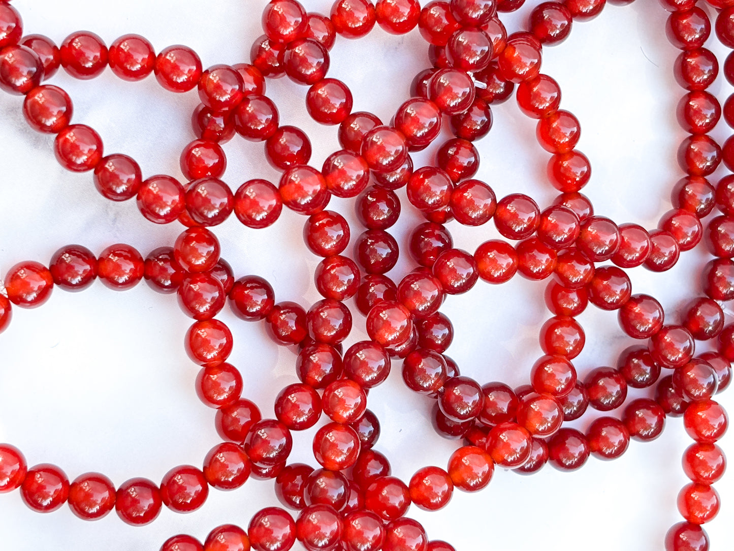 Carnelian Energy Bracelet – 6mm Beads | Vitality, Motivation & Sacral Chakra Activation