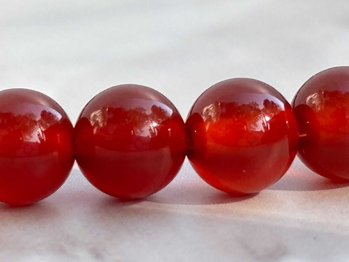 Carnelian Energy Bracelet – 6mm Beads | Vitality, Motivation & Sacral Chakra Activation