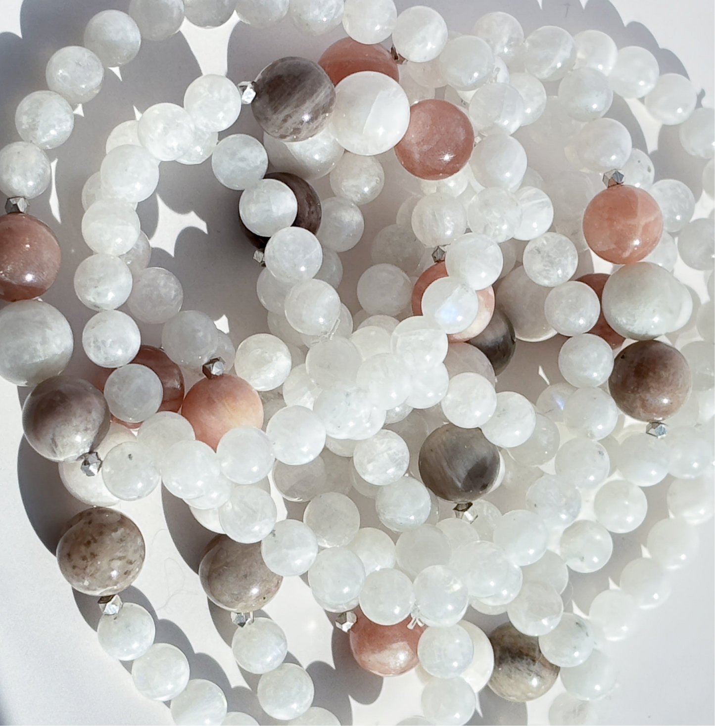 Tri-Color Moonstone Bracelet – 7”
Feminine Energy • Intuition • Emotional Harmony