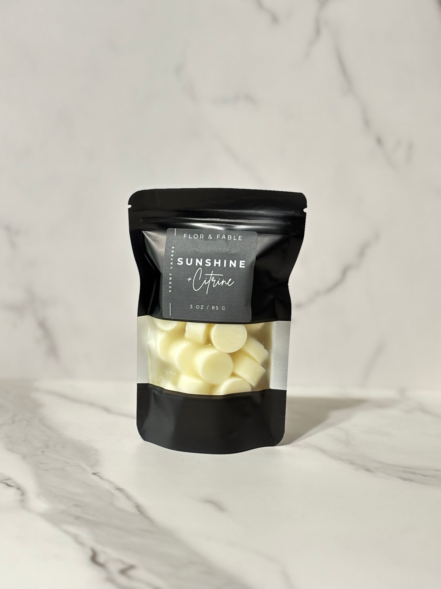 Sunrise & Citrine – Bright Citrus, Cranberry, and Peach Fruit Blend | Luxury Wax Melt