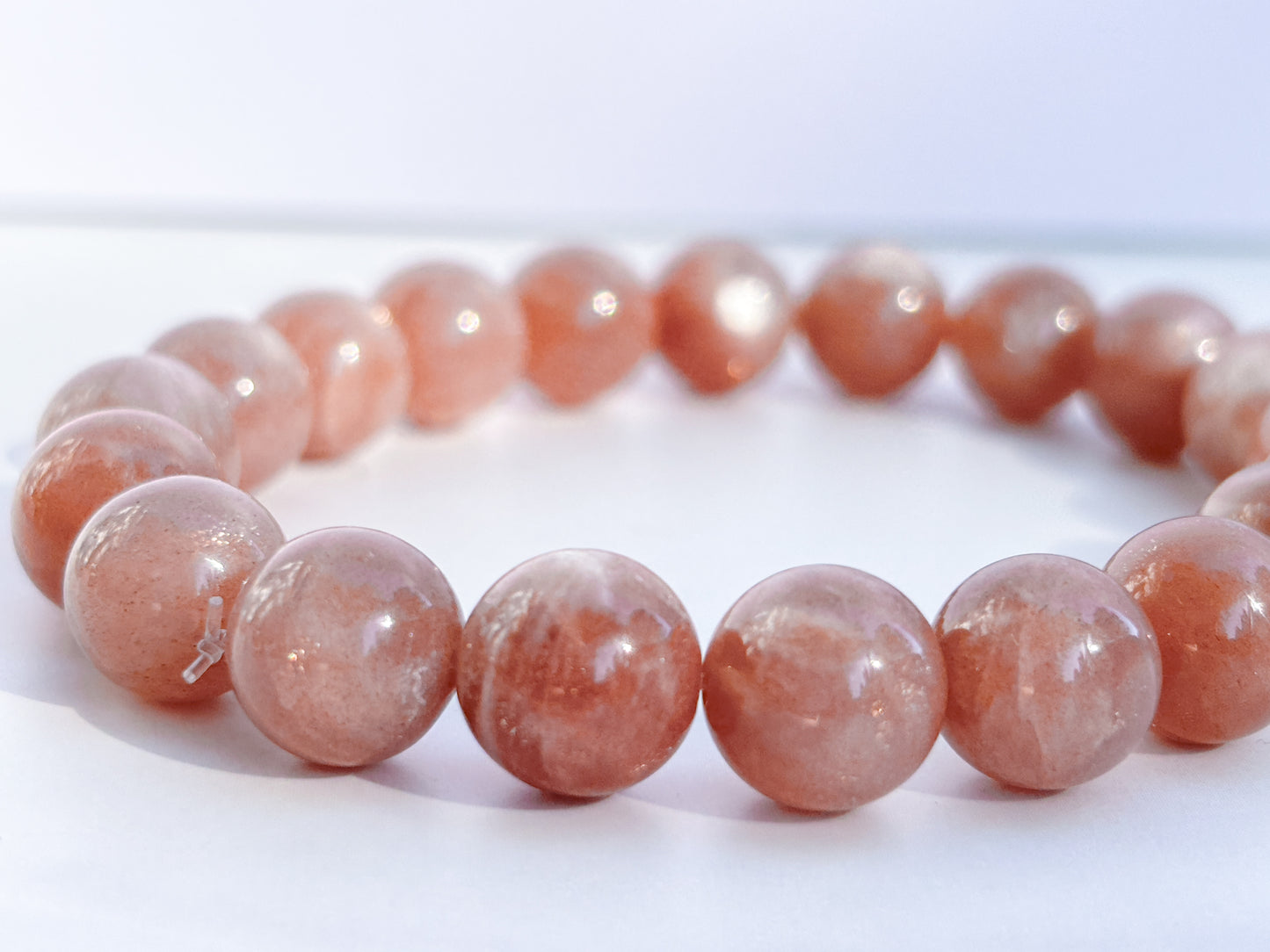 Sri Lankan Sunstone Bracelet – 7” | Confidence, Radiance, Solar Plexus Activation