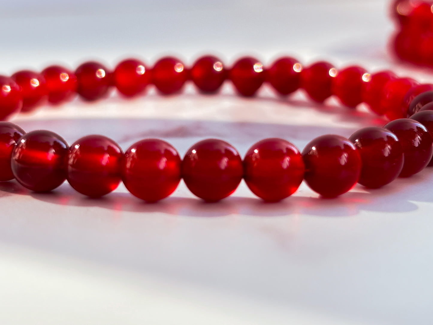 Carnelian Energy Bracelet – 6mm Beads | Vitality, Motivation & Sacral Chakra Activation