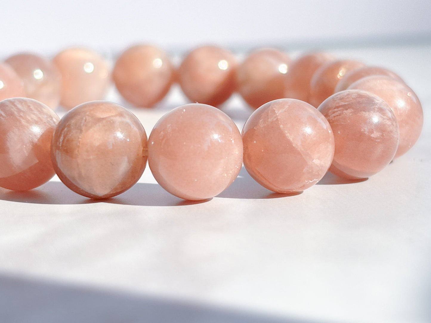 Sri Lankan Sunstone Bracelet – 7” | Confidence, Radiance, Solar Plexus Activation