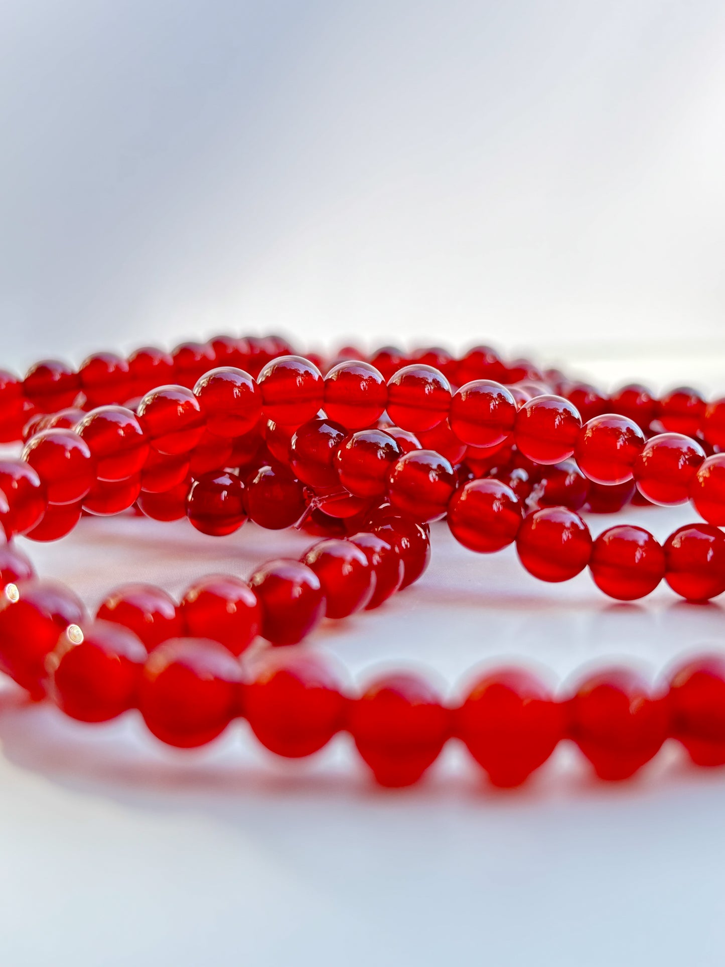 Carnelian Energy Bracelet – 6mm Beads | Vitality, Motivation & Sacral Chakra Activation