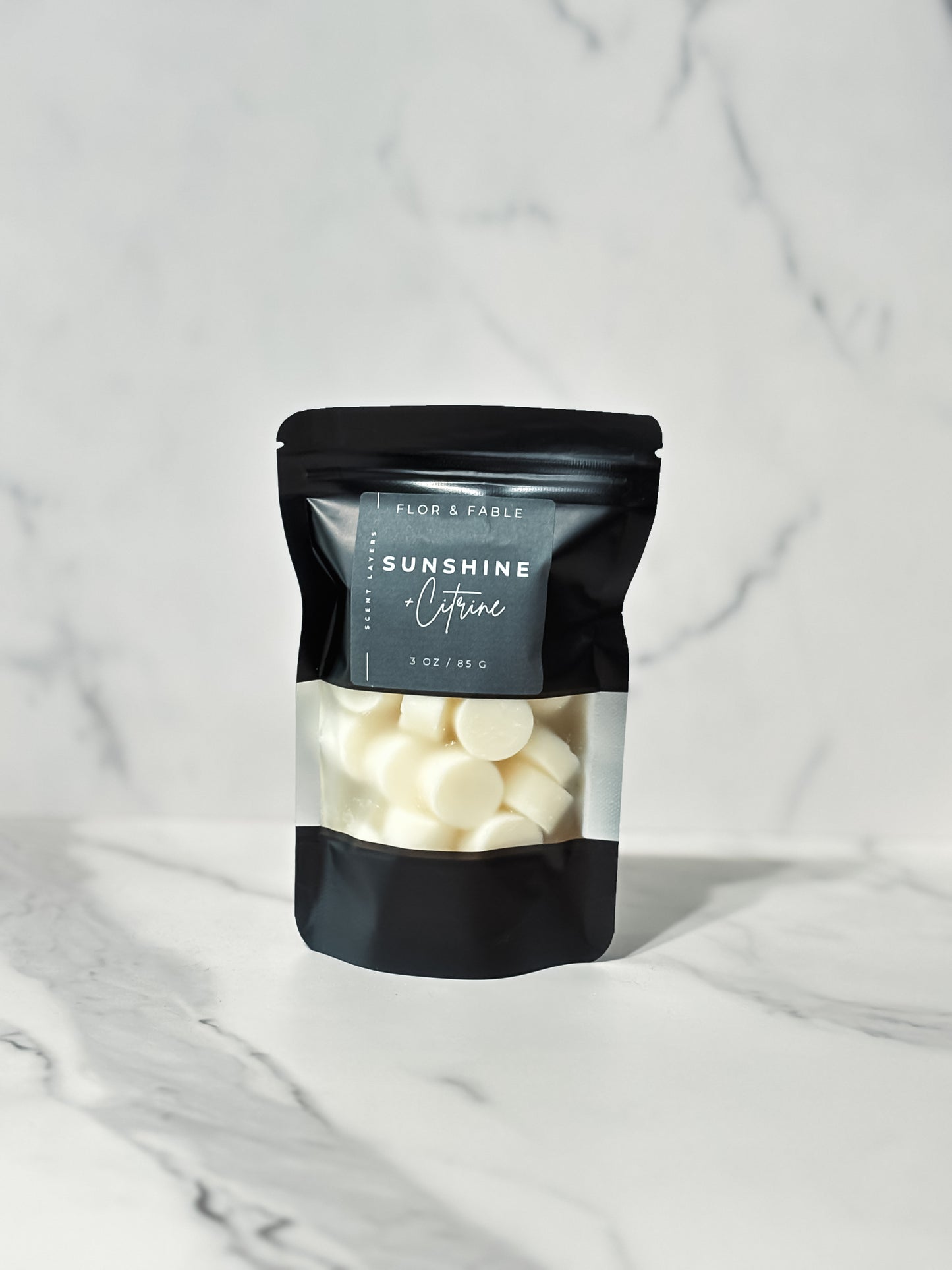 Sunrise & Citrine – Bright Citrus, Cranberry, and Peach Fruit Blend | Luxury Wax Melt