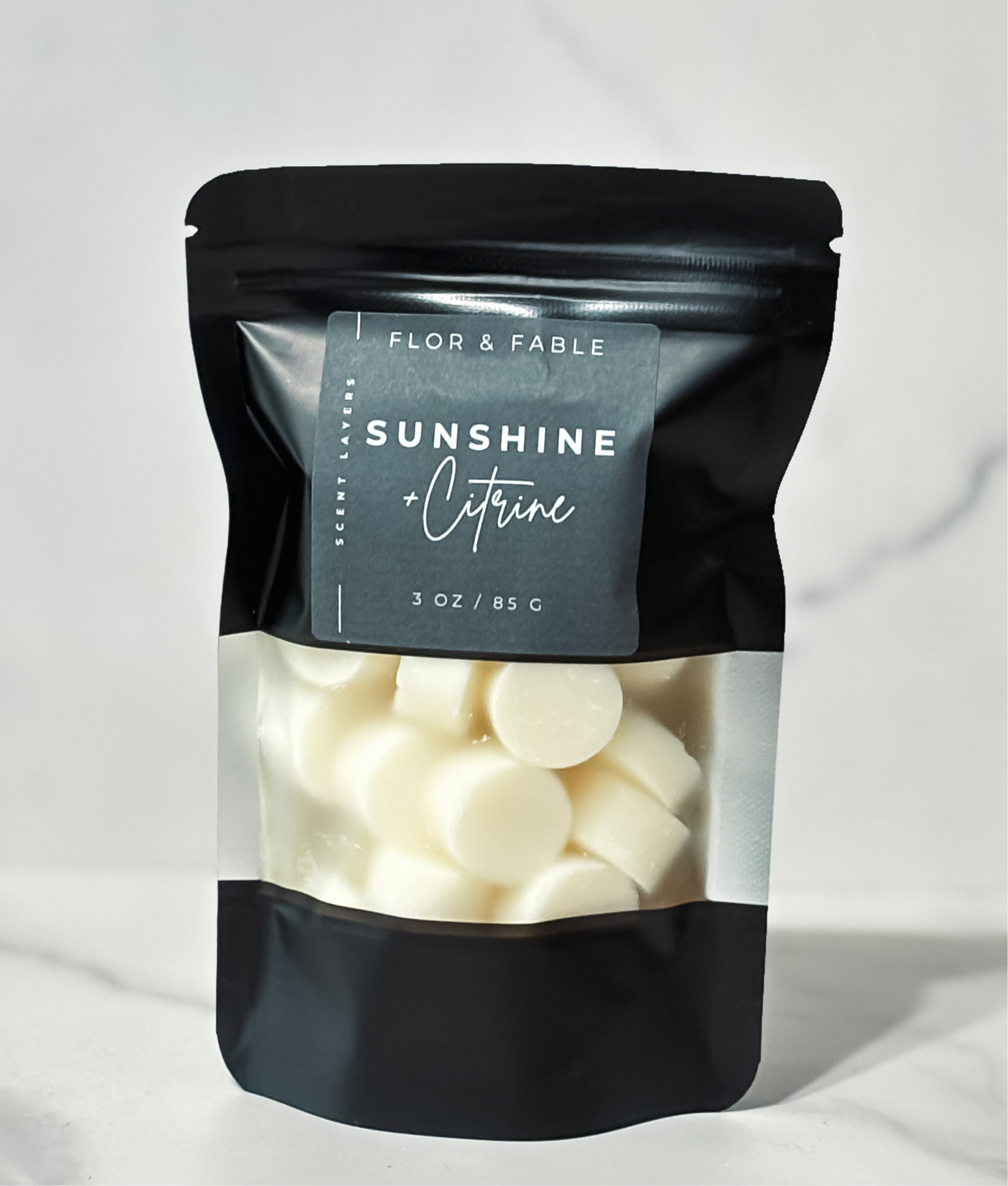 Sunrise & Citrine – Bright Citrus, Cranberry, and Peach Fruit Blend | Luxury Wax Melt
