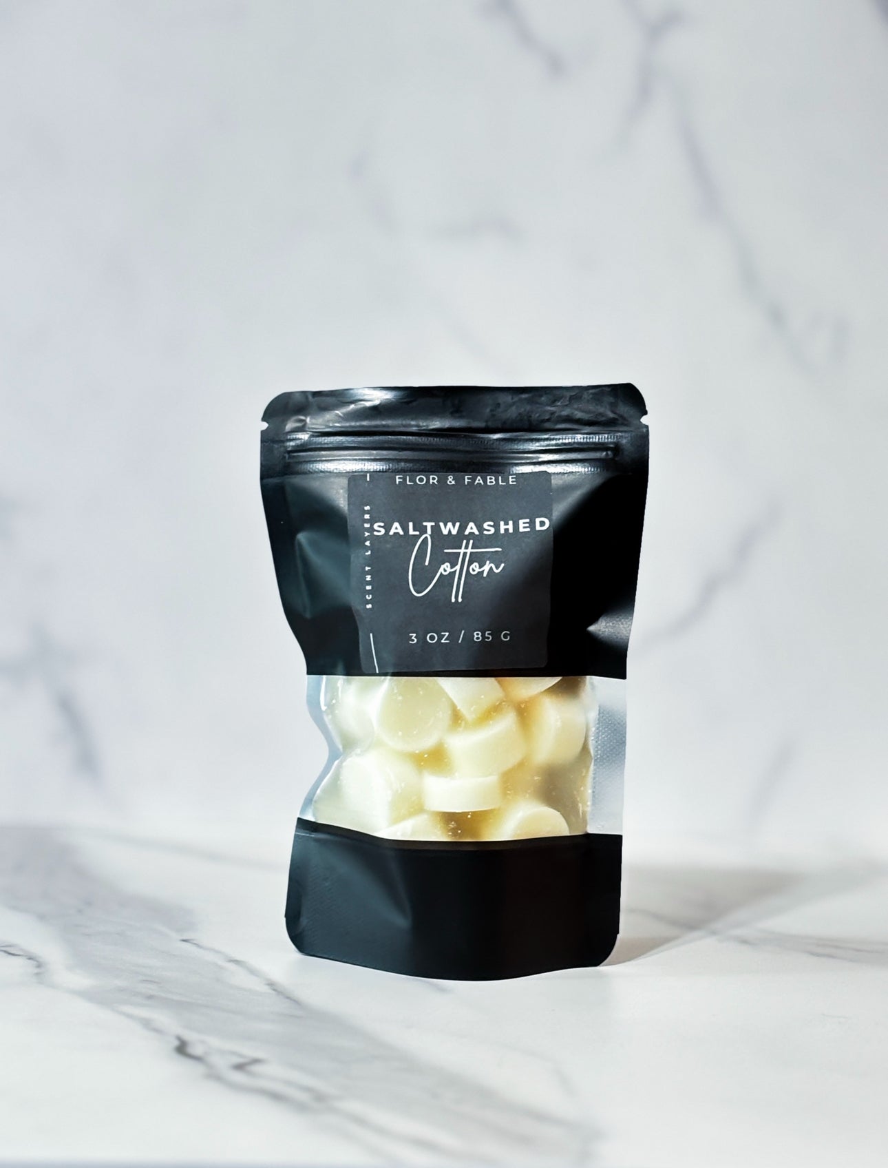 Salt Washed Cotton Wax Melts | Luxury Coastal Linen Aroma