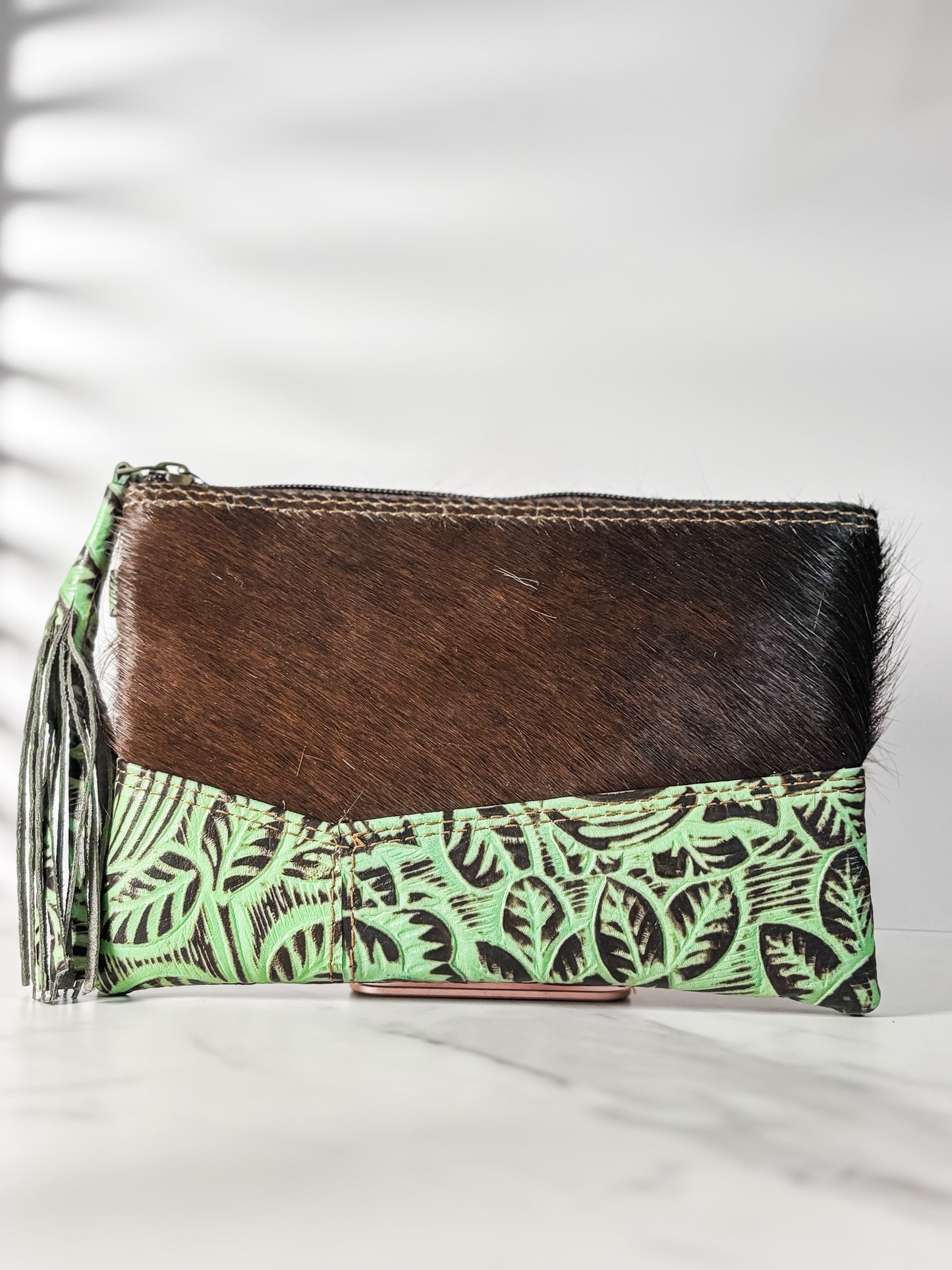 Ella Mint Wristlet