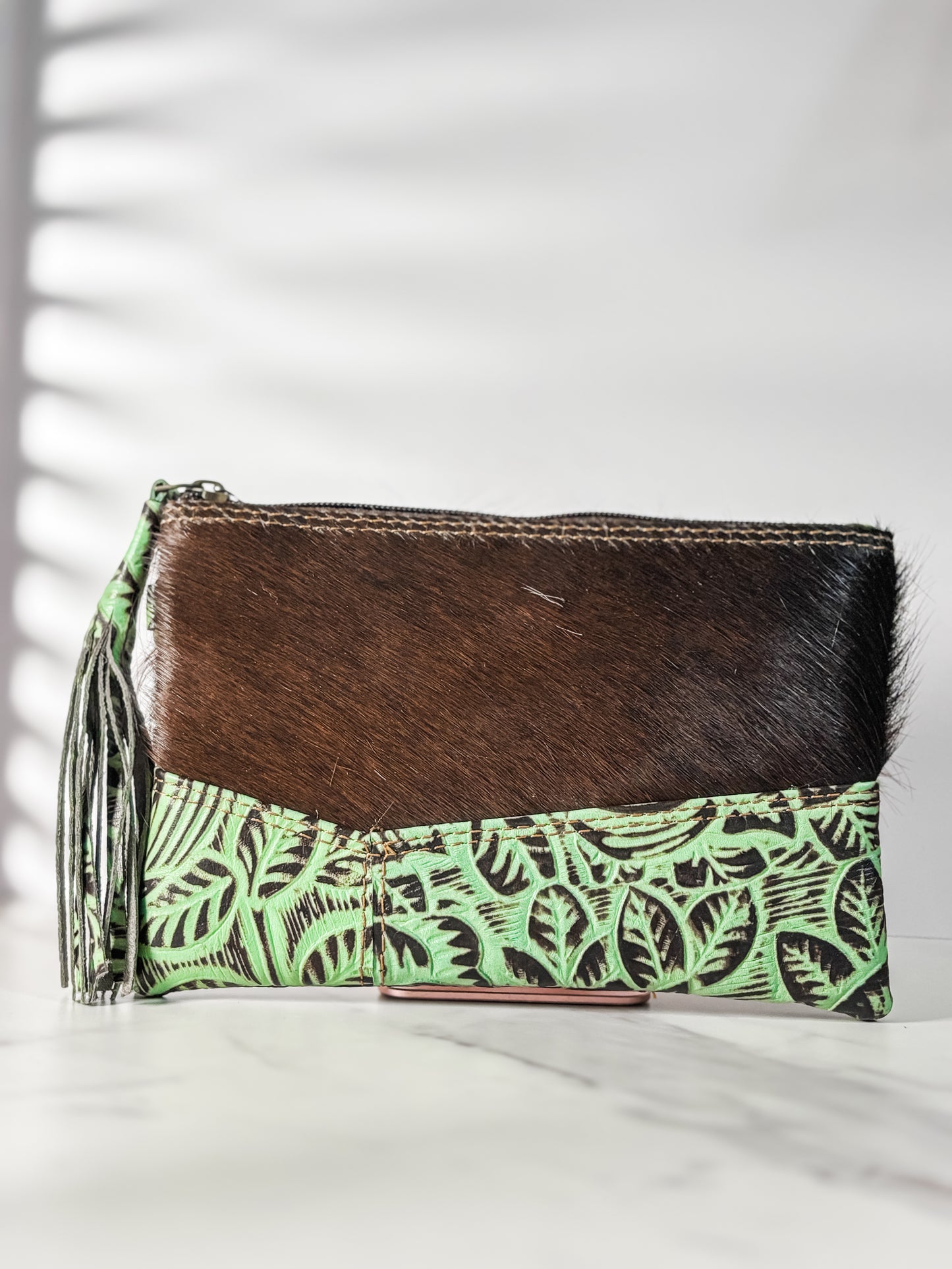 Ella Mint Wristlet