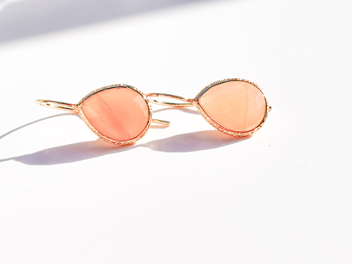 Sun Kissed Serenity Sunstone Earrings- Natural and Hypoallergenic Earrings