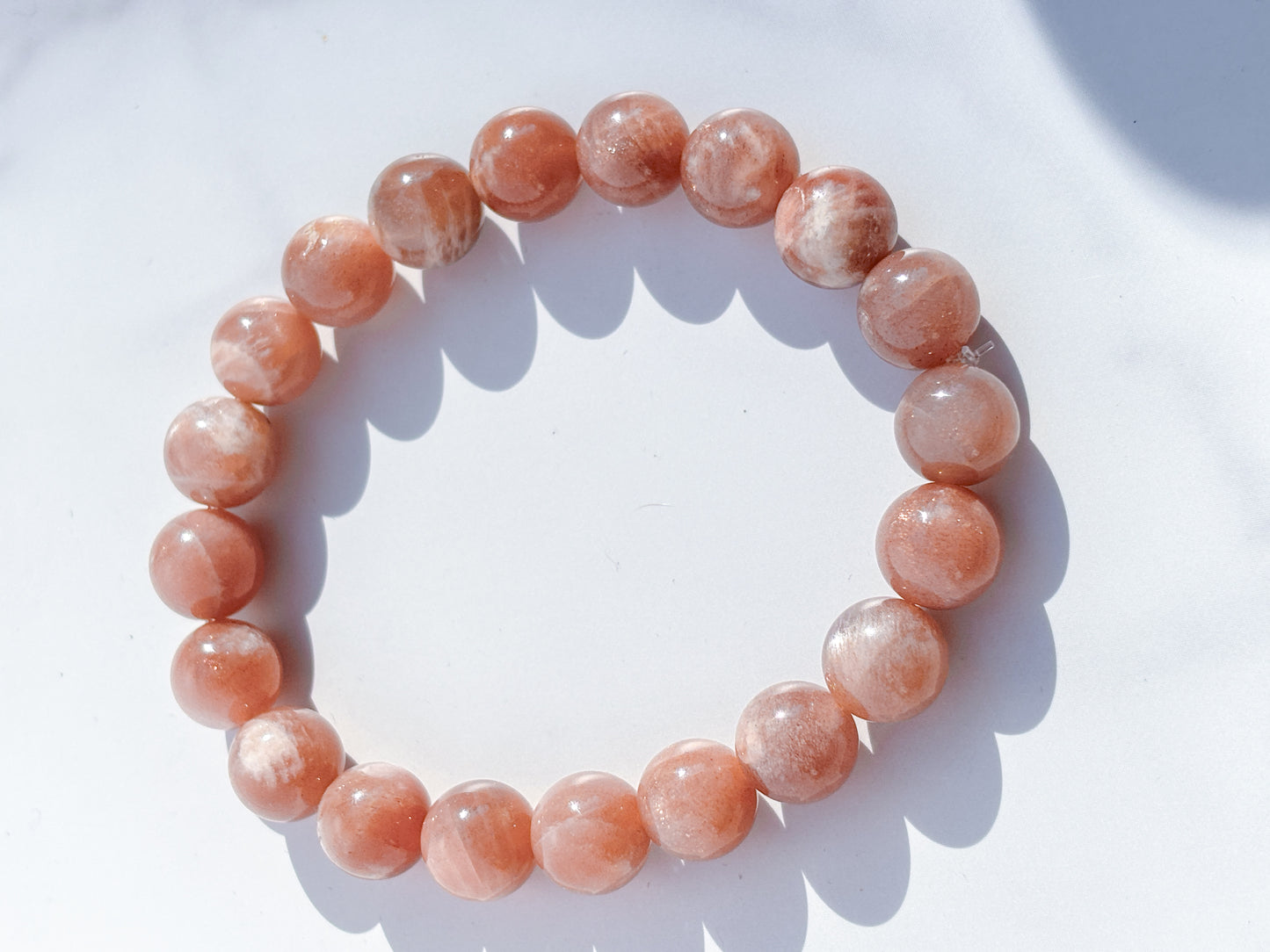 Sri Lankan Sunstone Bracelet – 7” | Confidence, Radiance, Solar Plexus Activation