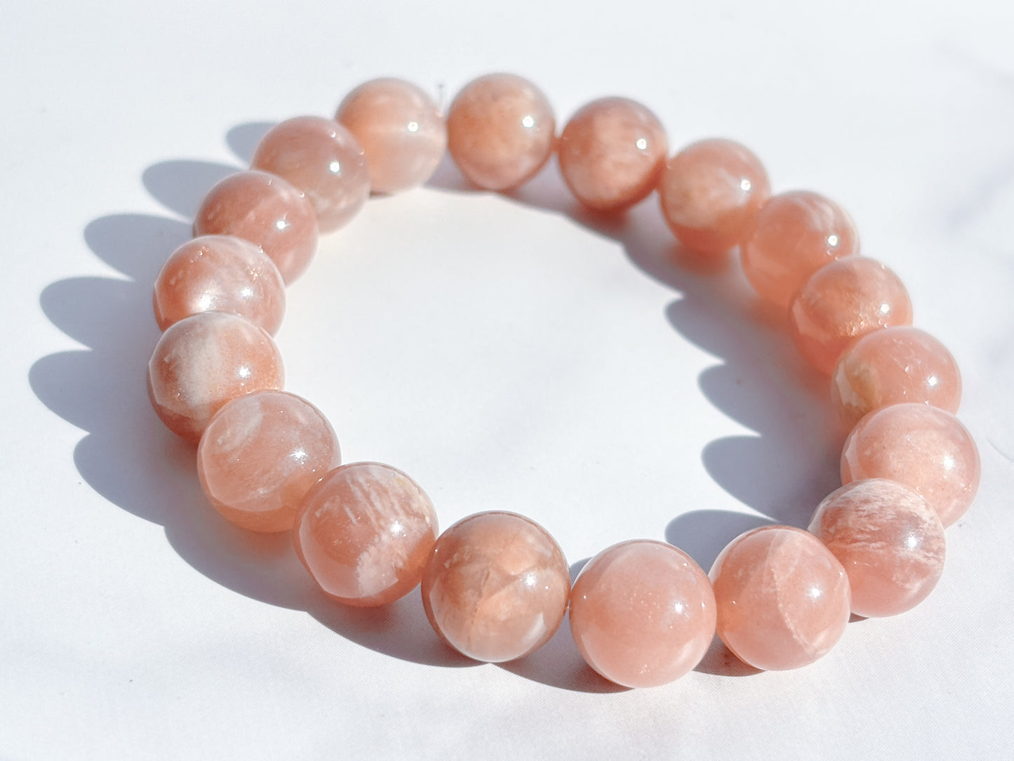 Sri Lankan Sunstone Bracelet – 7” | Confidence, Radiance, Solar Plexus Activation