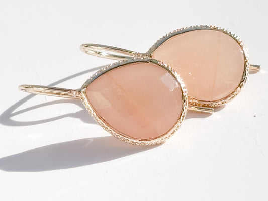 Sun Kissed Serenity Sunstone Earrings- Natural and Hypoallergenic Earrings