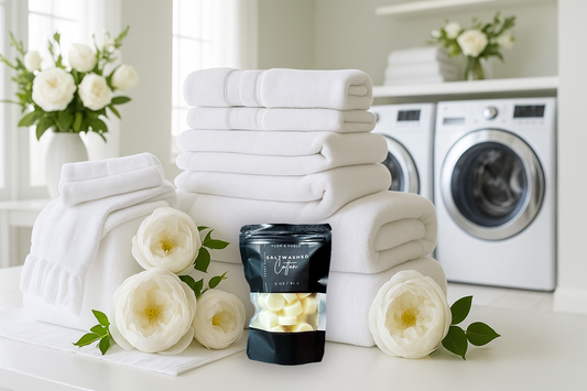 Salt Washed Cotton Wax Melts | Luxury Coastal Linen Aroma
