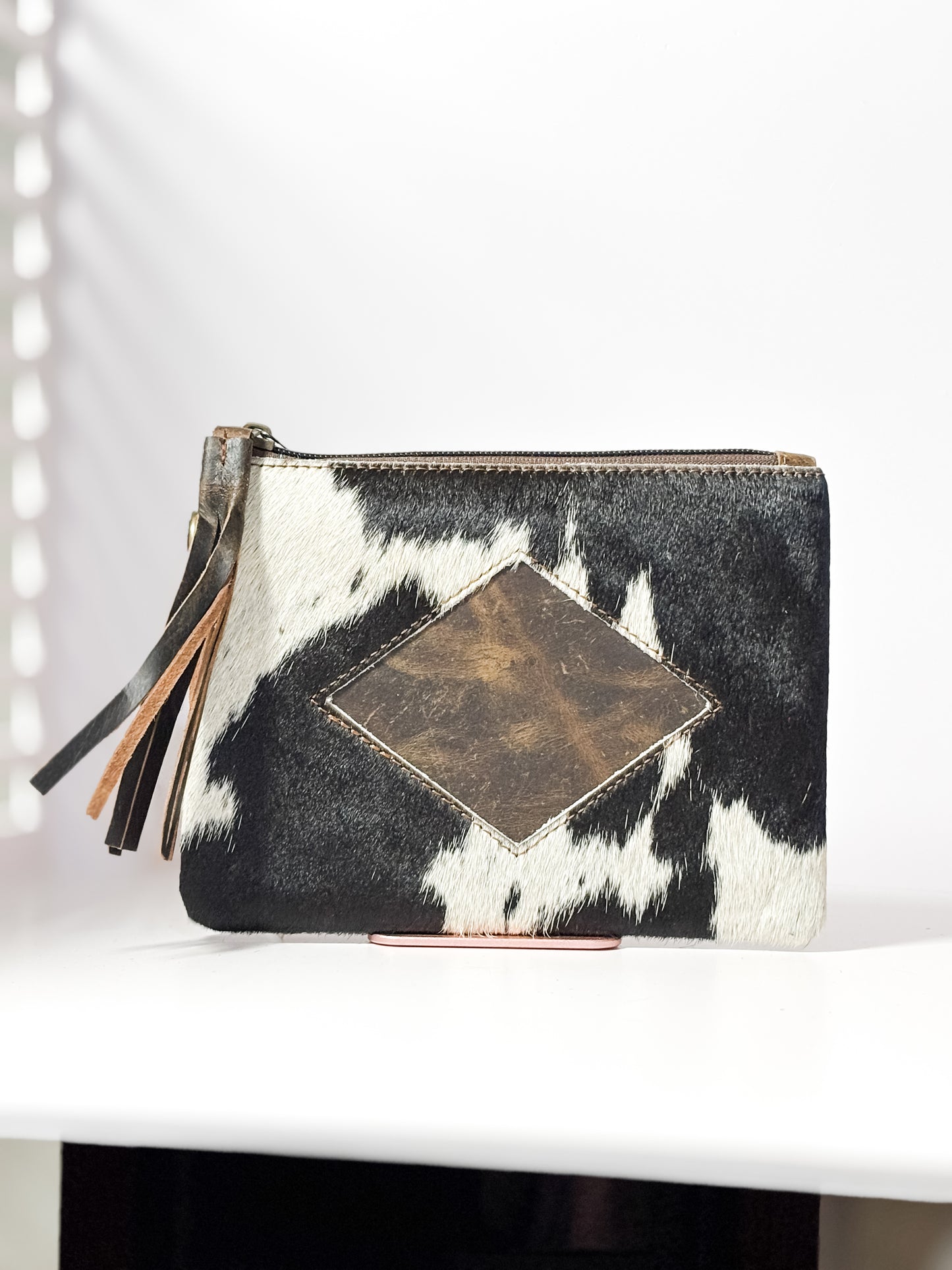 The Daisy Black Wristlet — Bold Beauty with a Western Edge